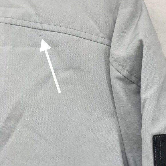 Canada Goose Women's Silverbrich Huron Bomber Jacket size M New - Picture 9 of 12